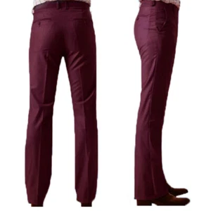 Men Bell Bottom Pants 60s 70s Retro Flare Formal Dress Trousers Slim Fit Retro - Picture 1 of 17