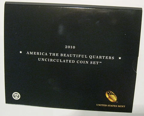 2010 P & D US Mint America the Beautiful Uncirculated 10 Coin Quarter Set (N86) Cover