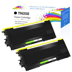 Paquete de 2 cartuchos de tóner negro TN350 para Brother TN-350 HL-2030 DCP-7010L DCP-7020 - Imagen 1 de 8