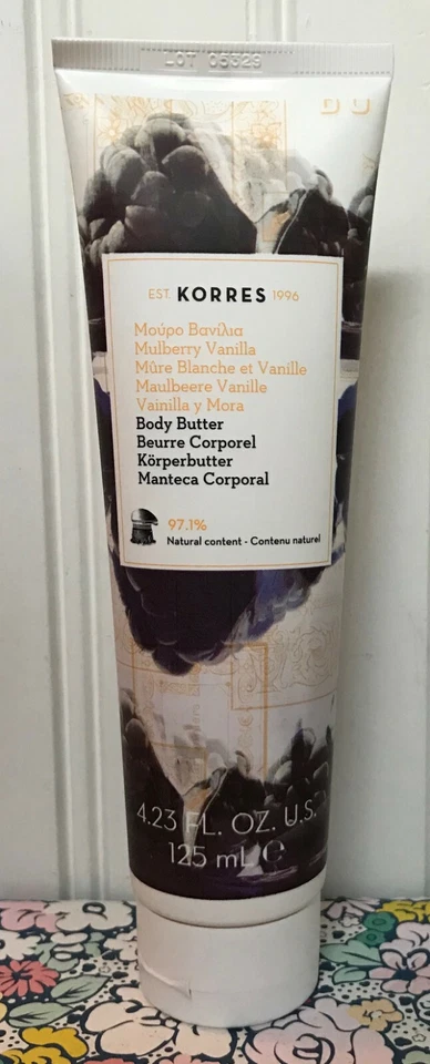 KORRES BODY CREAM 4.23 OZ - MULLBERRY VANILLA SEALED - Image 1 of 1