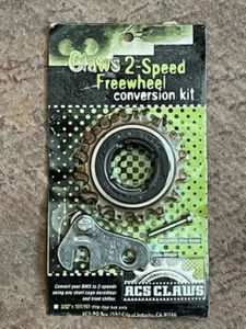 NOS ACS Claws 2 Speed BMX 15T 16T Freewheel Conversion Kit 3/32" Flip Flop Hub - Picture 1 of 5