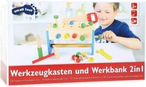 Brand New Wooden Tool Box And workbench 2 in 1 Colourful Role Play Toy - Picture 1 of 5
