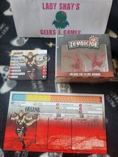 Zombicide S3 Oksana the Stuntwoman Resident Evil W/ 1st & 2nd Edition ID Cards