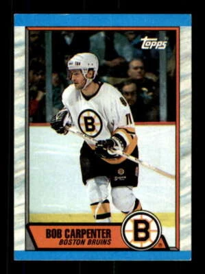 1989-90 Topps #167 Bob Carpenter AUTOGRAPHED!!! Bruins 544192 - Image 1 of 2
