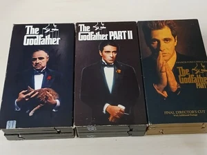 The Godfather Trilogie Sammlung Box Set VHS Videorecorder Teile I, II & III auf 6 Bändern - Bild 1 von 8