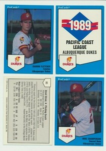 Full set of 30 cards 1989 ProCards Minor League Albuquerque Dukes,Factory Sealed