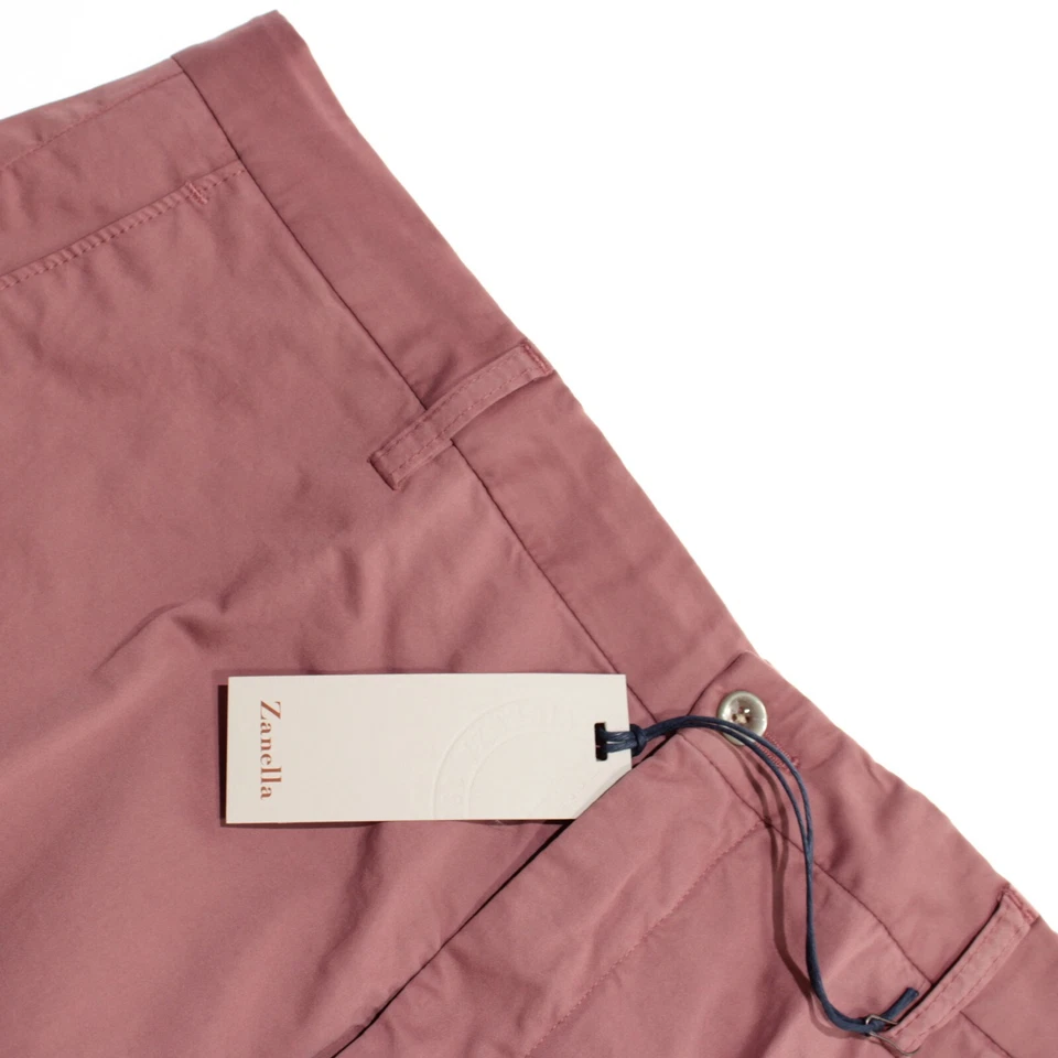 Zanella Chinos / Casual Pants Size 36 US Noah In Solid Pink Cotton Blend