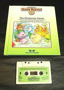 LIBRO/CINTA DE PELUCHE RUXPIN EL BOSQUE DE SETAS FUNCIONA MUNDOS DE MARAVILLA - Imagen 1 de 5