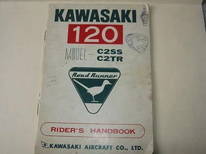 KAWASAKI OWNERS RIDERS MANUAL HANDBOOK C2SS C2TR VINTAGE 1967 OEM ORIGINAL - Picture 1 of 8