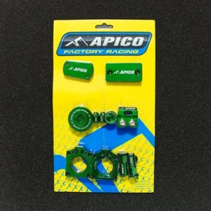APICO ELOXIERTES BLING KIT grün Kawasaki KX250F 2011-2020  - Bild 1 von 6