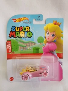 Hot Wheels Character Cars Super Mario Princess Peach 4/7 (2017, Mattel) - Picture 1 of 4