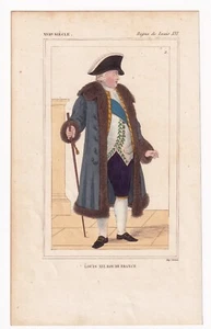 Portrait XIXe Louis XVI Roi de France Versailles Révolution Française 1852 - Picture 1 of 9