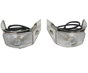 1955 Ford Truck Park Light Assemblies L/H & R/H - Pair - Stainless Steel - Picture 1 of 4