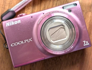 N MINT Nikon COOLPIX S6100 16.0MP Digital Camera 7x Zoom English ok Japan Pink - Picture 1 of 11