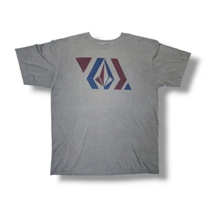 Camiseta De Colección Volcom Logo Gráfico Manga Corta Patín Y2K Gris Piedra Para Hombre XL - Imagen 1 de 17