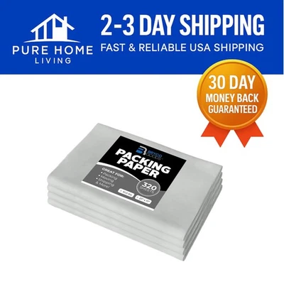 Unbleached Newsprint Packing Paper - 320 Sheets, Ideal for Fragile Items - Image 1 of 4