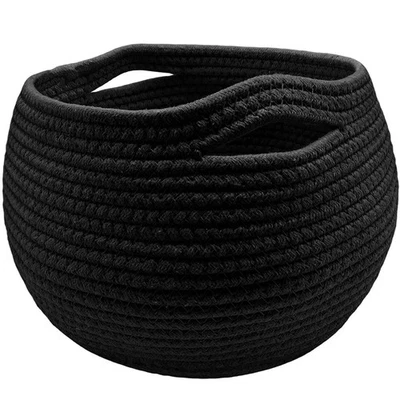 New Round Handmade Wicker Woven Storage Basket Empty Hamper Basket Basket UK - Image 1 of 4