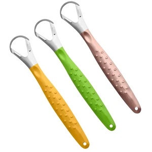 3 Pcs Scraper Travel Scrubber Adults Set Cleaning Brush Tounge - Picture 1 of 12