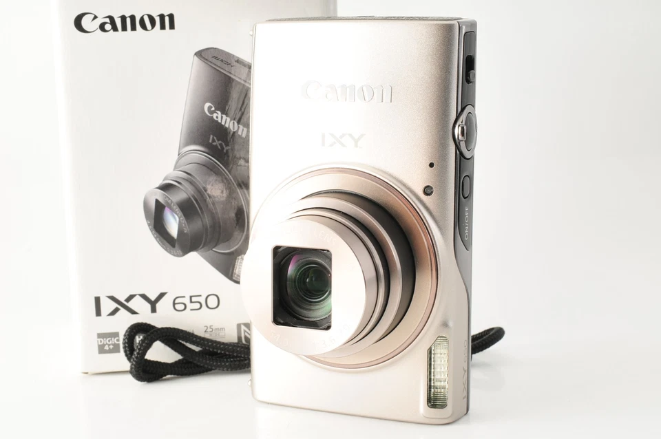[N Mint Canon IXY 650 Powershot Hs Fotocamera Digitale Compatta Argento Da Japan - Immagine 1 di 4