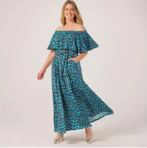 Onjenu London Misty Printed Maxi Dress Farrah Orange Size 12 new tags - Picture 1 of 8