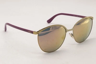 VOGUE VO 4022 S 502151 GOLD AUTHENTIC DESIGNER FRAMES SUNGLASSES 55-17 - Image 1 of 4