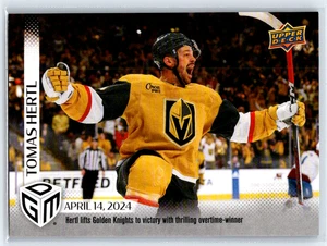 2023-24 Upper Deck Game Dated Moments /599 Tomas Hertl #89 - Bild 1 von 2