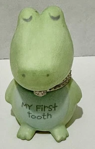 HALLMARK PORCELAIN ALLIGATOR “MY FIRST TOOTH” TRINKET BOX~2.5” TALL - Picture 1 of 6