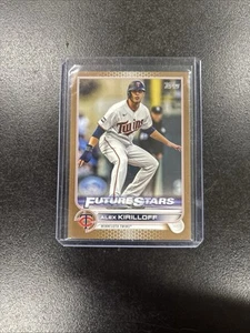 2022 Topps Series 1 GOLD /2022 #197 Alex Kirilloff Future Stars Twins Baseball - Picture 1 of 2