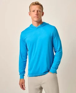 Johnnie-O Talon federleichter Performance Hoodie Mallorca blau neu ohne Etikett XL - Bild 1 von 7