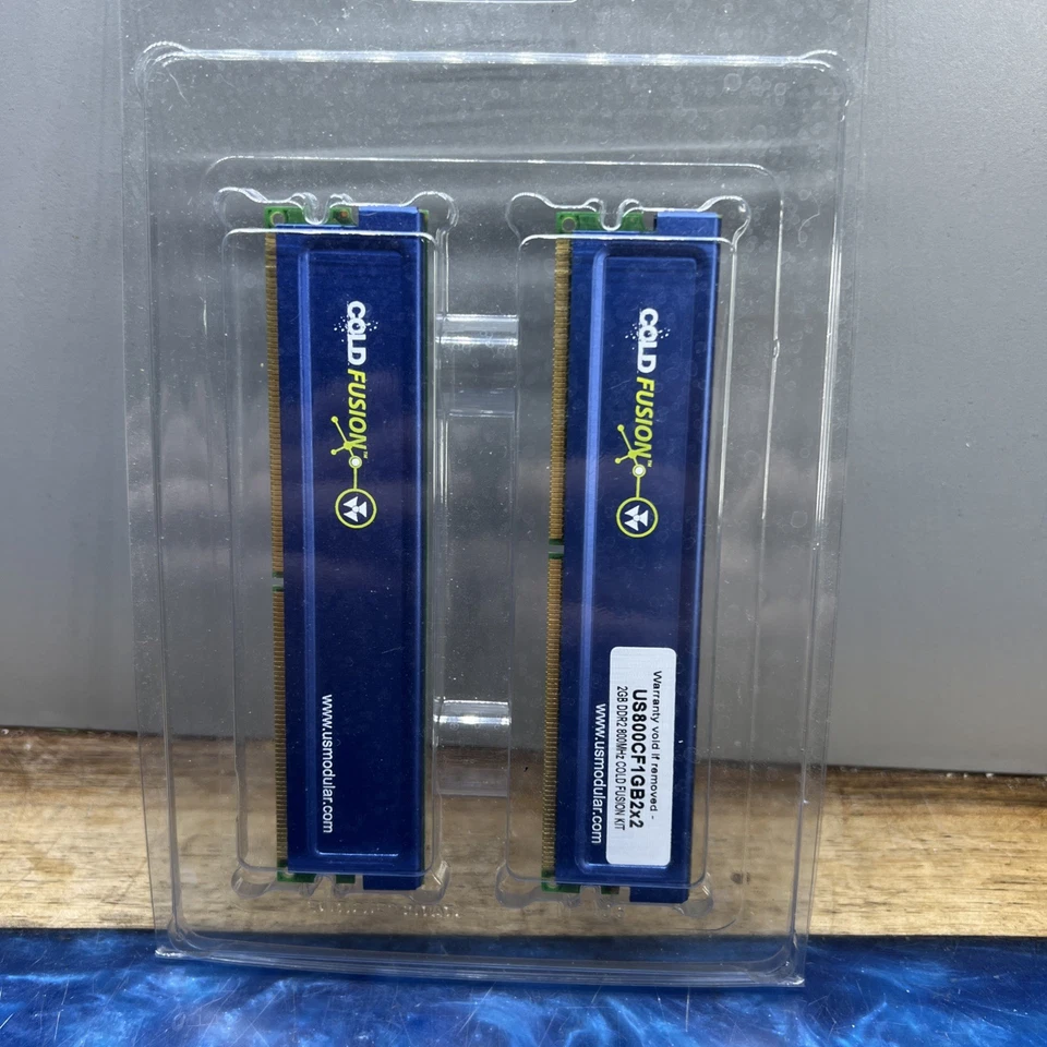 Cold Fusion 2 x 1GB DDR2 800MHz US800CF1GB2x2 New - Image 1 of 4