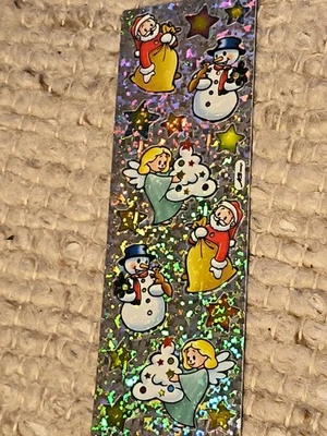 Sticker AufkleberGlitzer Weihnachten Engel 👼🏻 Sammeln für Stickeralbum 1 Bogen - Bild 1 von 2