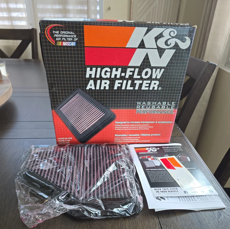 Filtro de aire del motor K&N 33-2311 2005-2010 cobalto 2007-10 G5 ver vehículos abajo Foto 1 de 4