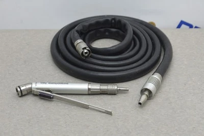 HALL Surgairtome Two Pneumatic Surgical Drill 5058-01 w/ 5052-10 Pneumatic Hose - Image 1 of 4