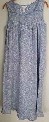 Camisón Adonna para mujer pequeño floral 100 % algodón usado en excelente estado  Foto 1 de 4