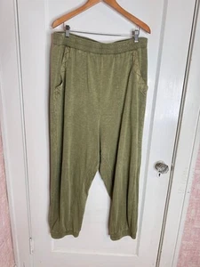 Daily Practice By Anthropologie Harem Pull On Jogger Pants Moss Green sz XL - Picture 1 of 9