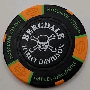 BERGDALE HARLEY DAVIDSON DE ALBERT LEA, MINNESOTA CONCESIONARIO FICHA DE PÓQUER NUEVO - Imagen 1 de 2
