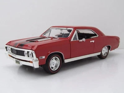 Chevrolet Chevelle Ss 396 1967 Nero Rosso Modellino Auto 1:18 MotorMax - Immagine 1 di 4
