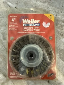 Weiler Vortec Pro Wire Wheel Standard Twist Knot COURSE 4"   #36015 - Picture 1 of 2