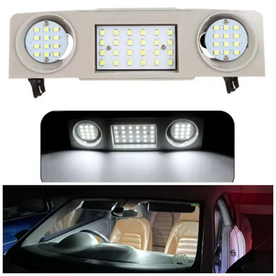 For SEAT ALHAMBRA 2010-16 LED BRIGHT WHITE INTERIOR FRONT DOME LIGHT UNIT - Image 1 of 4