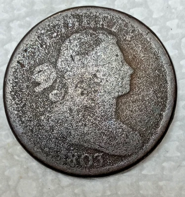 1803 Early  Bust  Large one cent coin USA Copper - Image 1 of 4