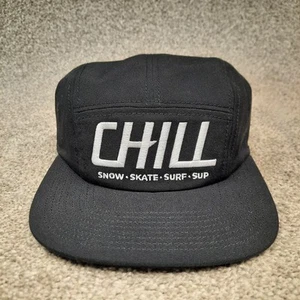 Burton Chill Mens Hat Cap Adjustable Black 5 Panel Hiking Outdoor Cordova Adult - Picture 1 of 10