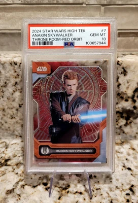 2024 Topps Star Wars High Tek Anakin Skywalker Throne Room Red Orbit /5 - Image 1 of 3