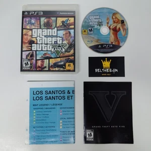Grand Theft Auto V GTA 5 PS3 (Sony PlayStation 3, 2013) CIB Map EN/FR Manual - Picture 1 of 6