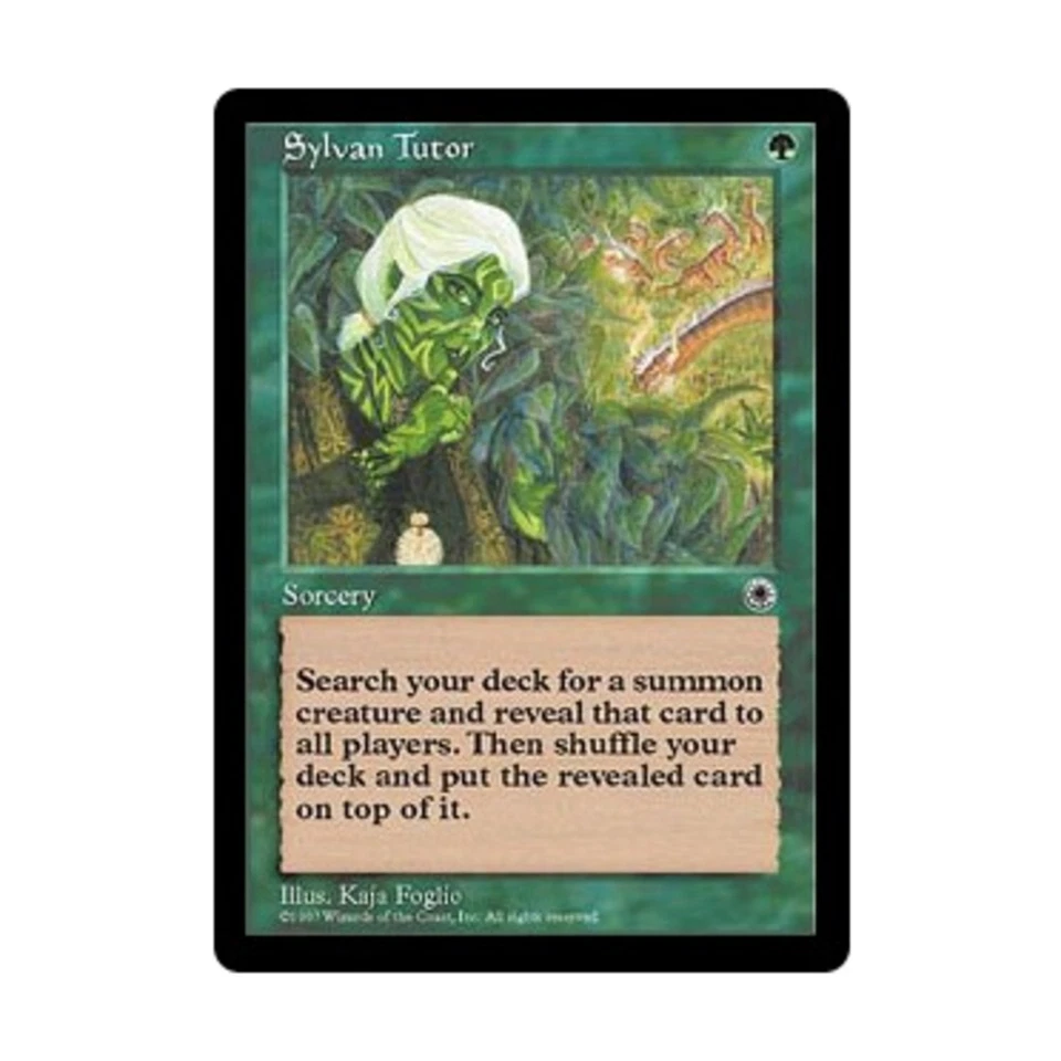 WOTC MtG Portal Sylvan Tutor (R) VG - Image 1 of 1