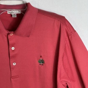Merion 1896 Golf Club Course Top 100 Peter Millar Men XL Coral Crown Polo Shirt - Picture 1 of 9