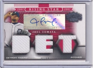 Joel Zumaya 2007 Red Rising Stars Topps Triple Threads Auto/Relic (46/99) - Picture 1 of 2