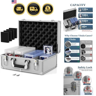 Card Case Fits for 600 Toploaders or 120 PSA Slabs or 120 Magnetic Card Holde... - Image 1 of 4