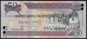 Dominican Republic 50 Pesos Oro 2006 Specimen Unc - Picture 1 of 1