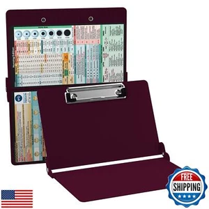 Presse-papiers Whitecoat® - édition infirmière (vin, bi-pli) - Photo 1 sur 4