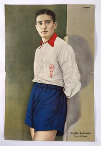Old 1937 Argentina Football Poster Daniel Balsamo Huracan Vintage Soccer Sports - Picture 1 of 6